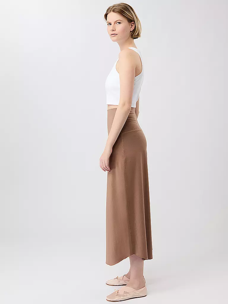 MANDALA | Pantaloni da yoga da donna Roll Over Tulip | Marrone chiaro