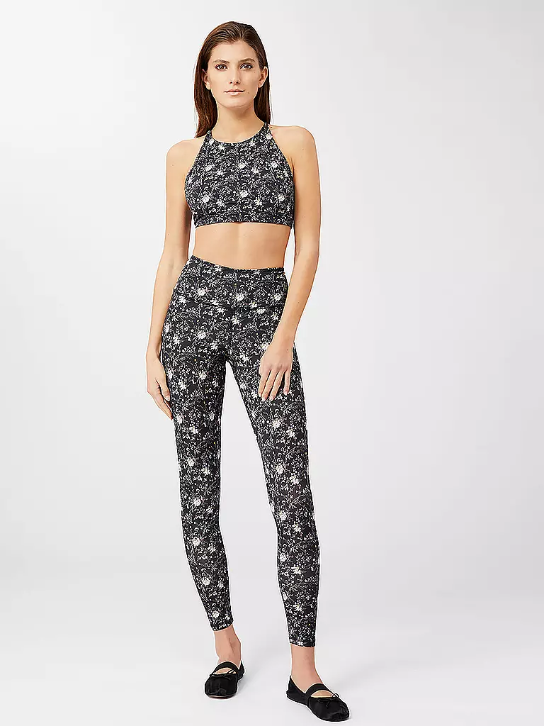 MANDALA | Tight da yoga stampati da donna | Nero