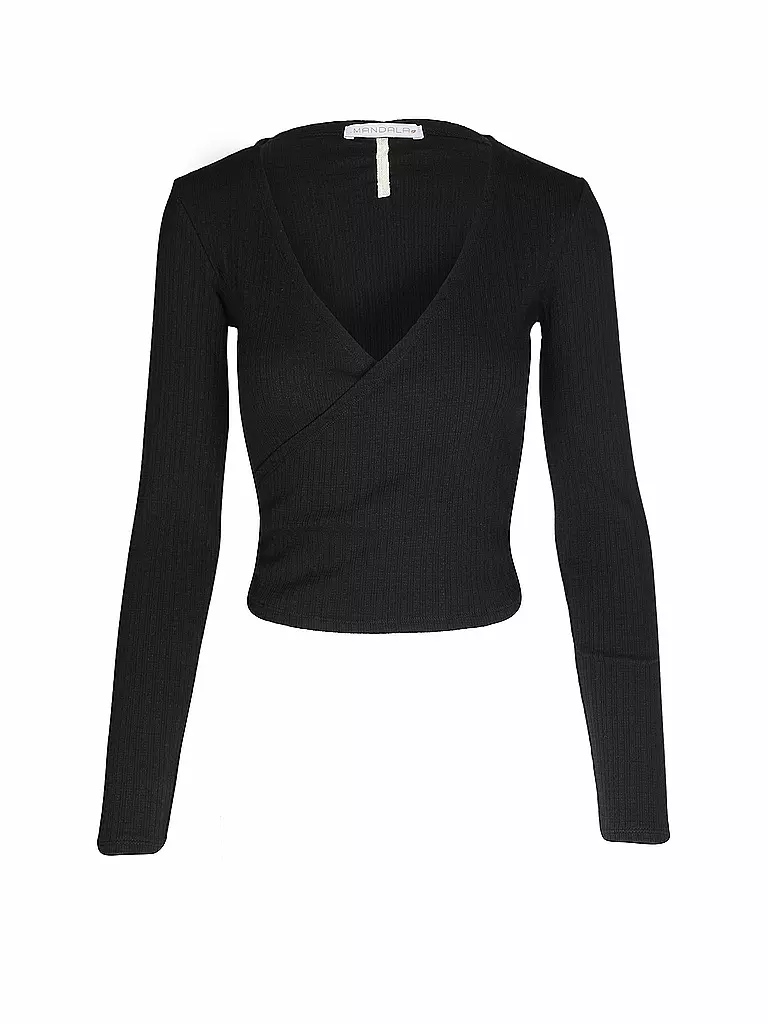 MANDALA | Wickelweste da donna Wrap Claire | Nero