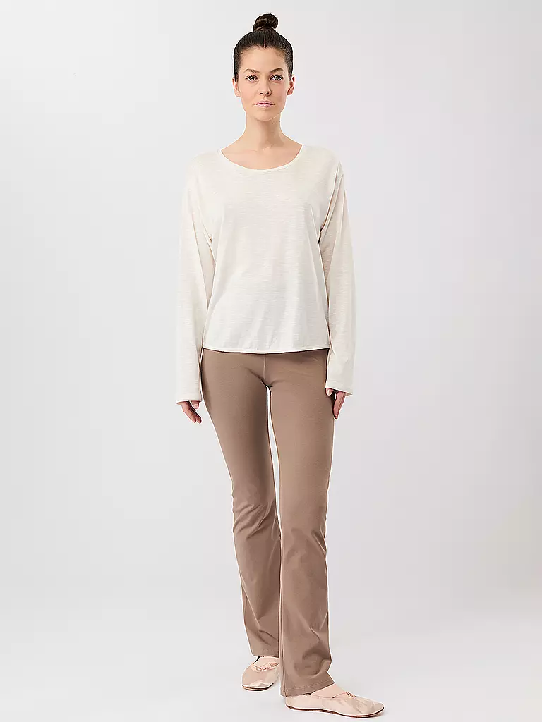 MANDALA | Yogashirt da donna con schiena scoperta | Bianco