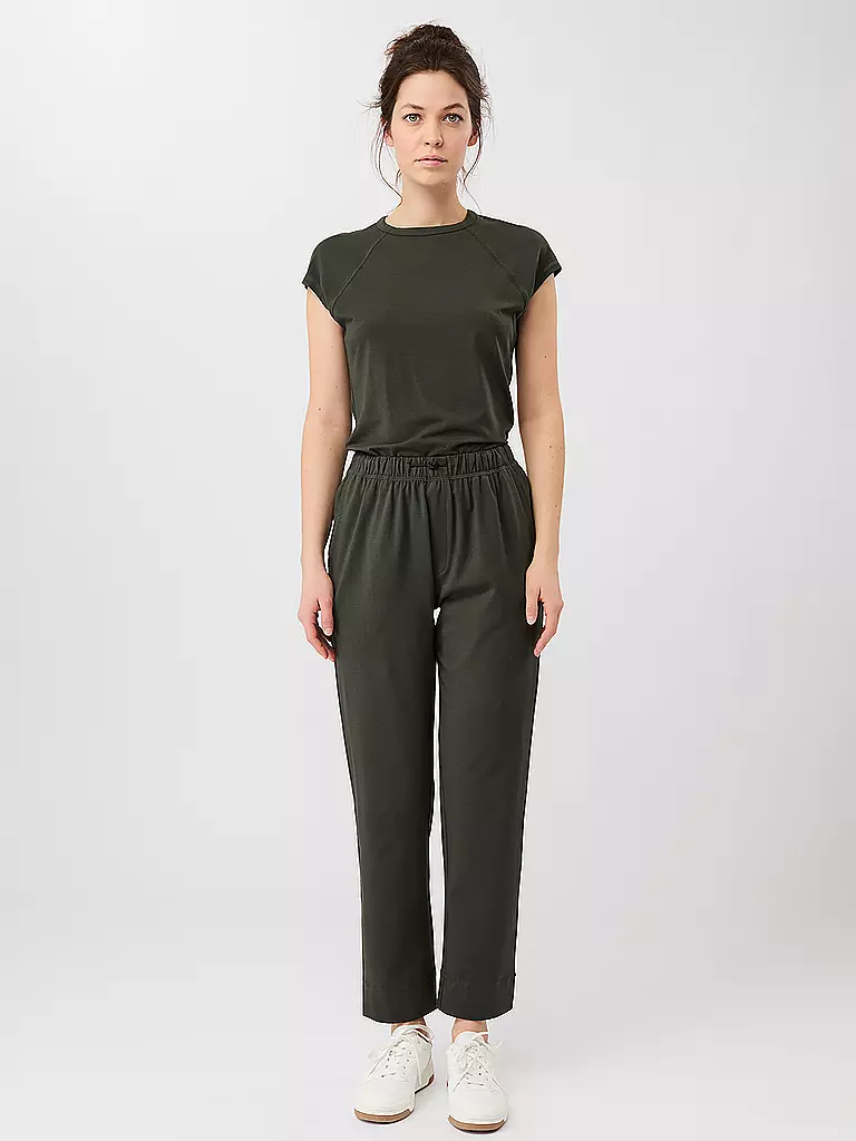 MANDALA | Yogashirt da donna slim fit | Verde scuro