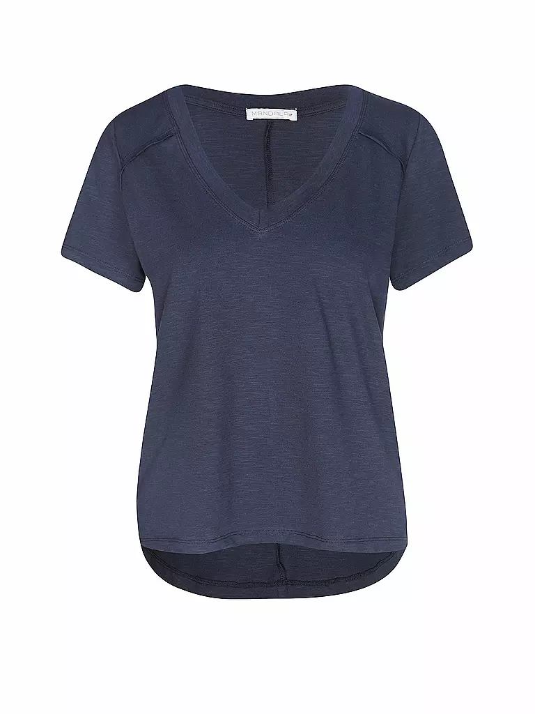 MANDALA | Yogashirt da donna The New V-Neck | Blu scuro
