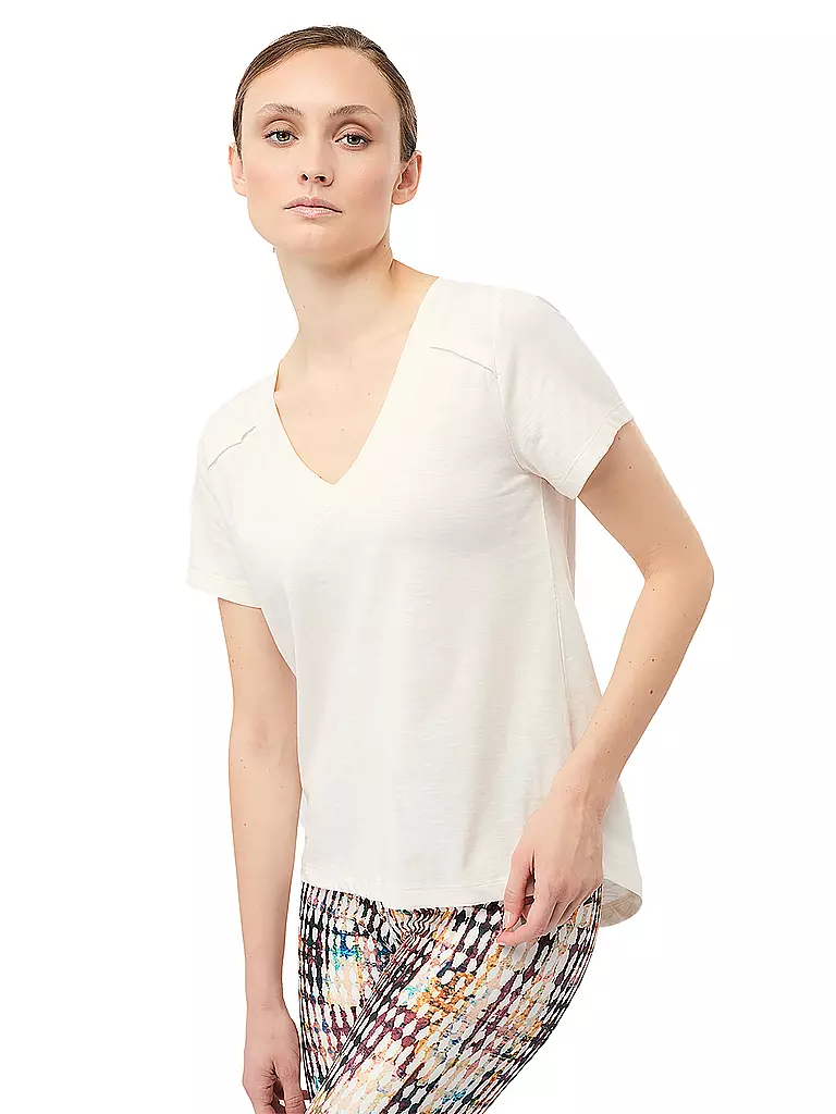 MANDALA | Yogashirt da donna The New V-Neck | Bianco