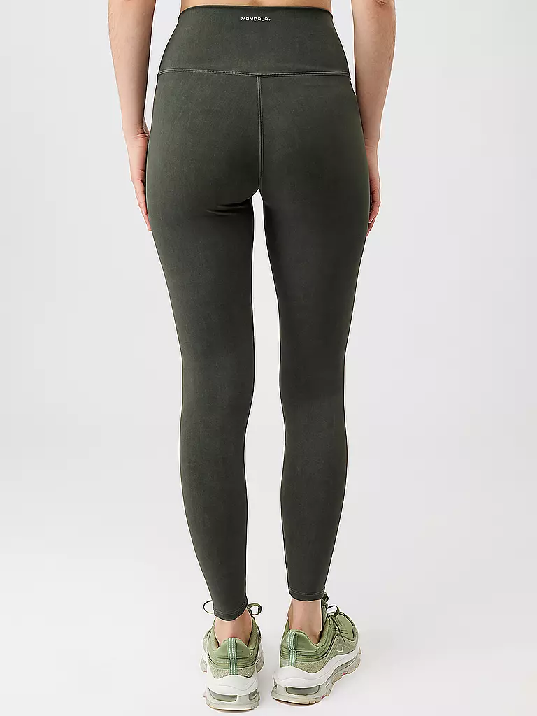 MANDALA | Yogatight da donna Mono Printed | Verde scuro
