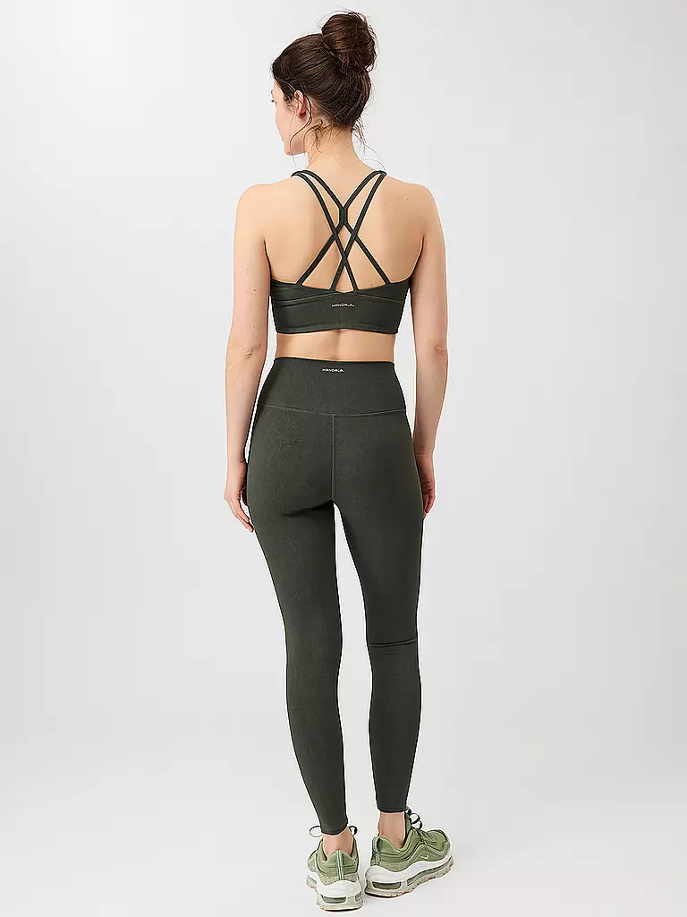 MANDALA | Yogatight da donna Mono Printed | Verde scuro