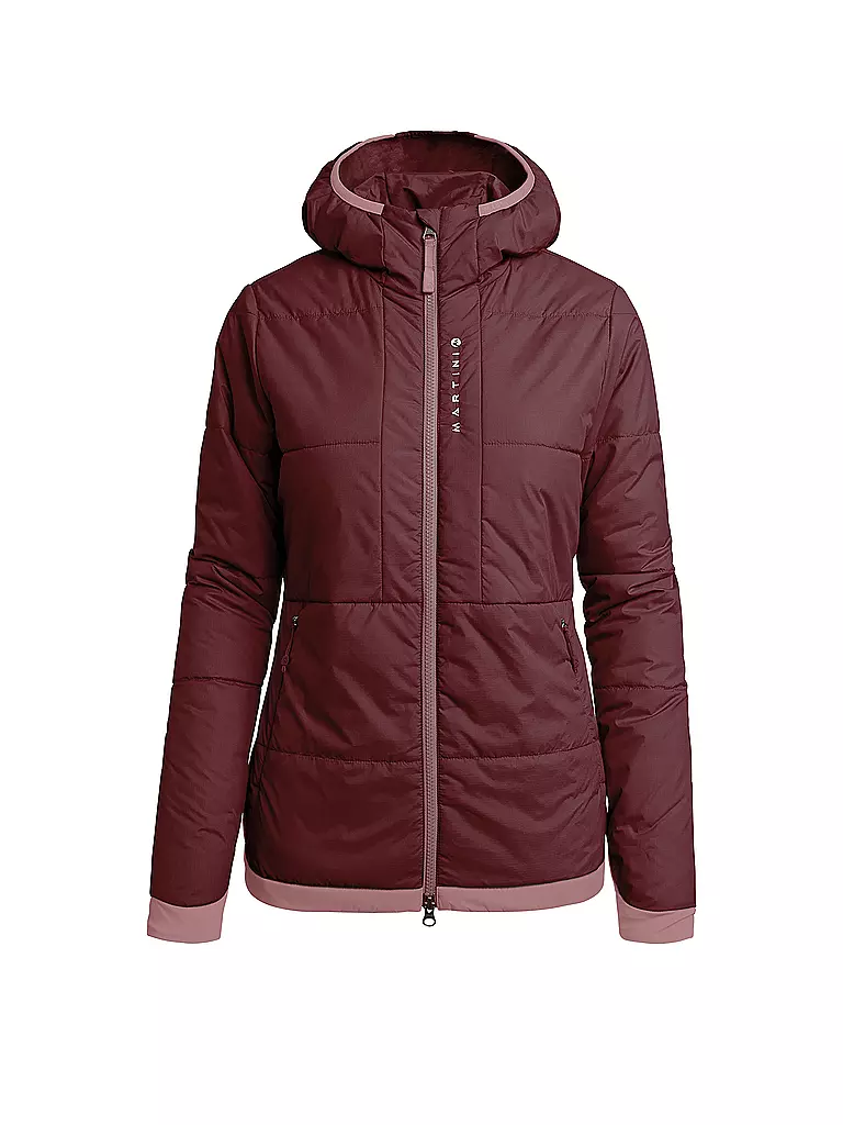 MARTINI | Damen Hybridjacke Vesuv Hoodie | Rosso scuro