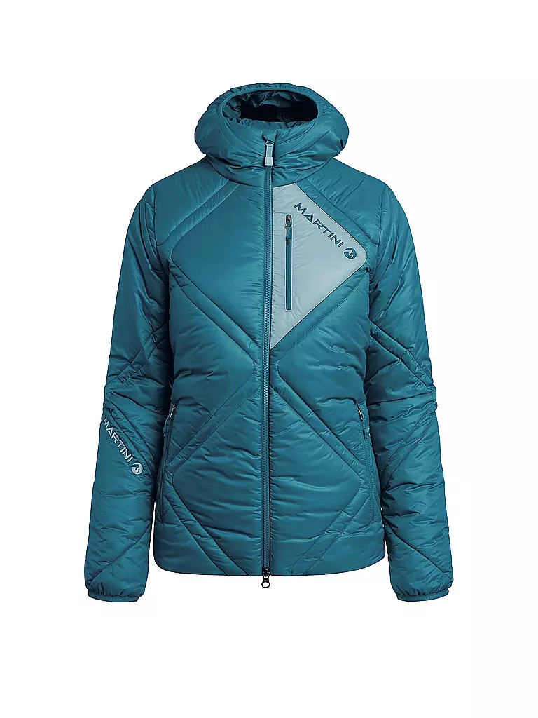 MARTINI | Damen Isojacke Broad Peak Hoodie | Petrolio