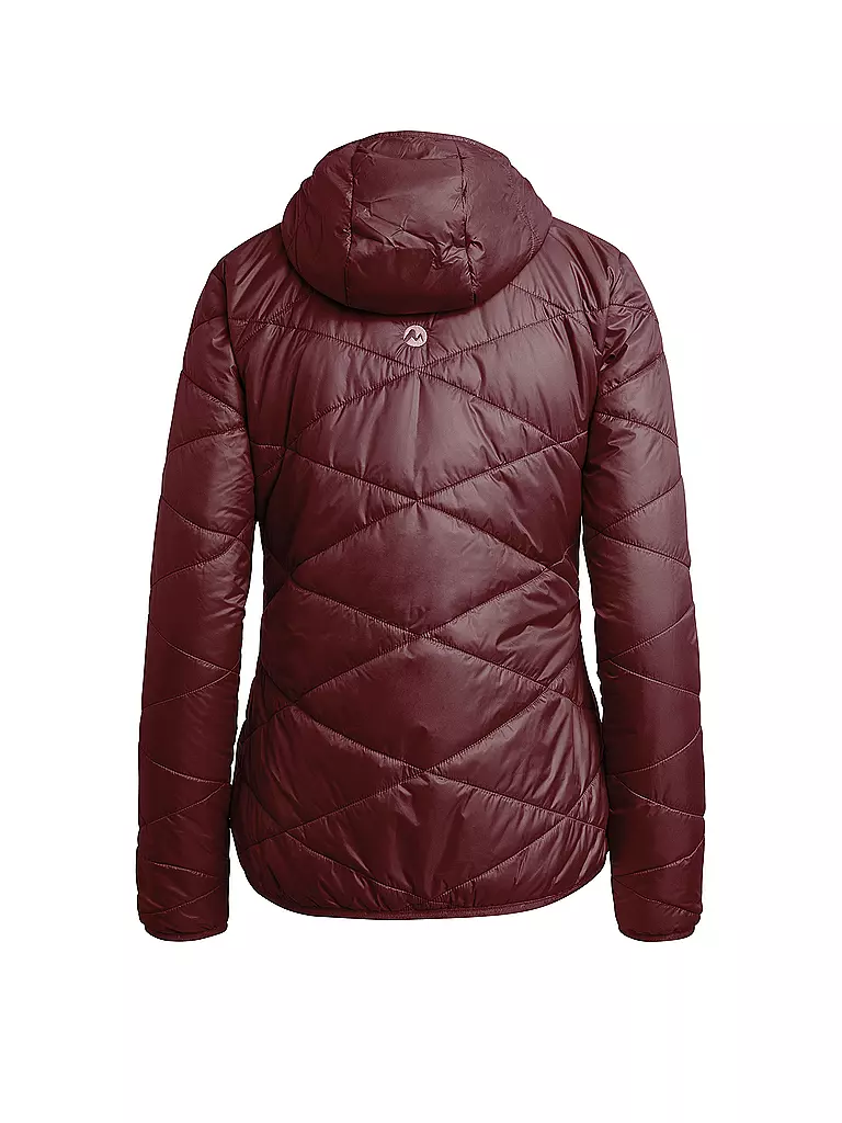 MARTINI | Damen Isojacke MTN Cook Hoodie | Rosso scuro