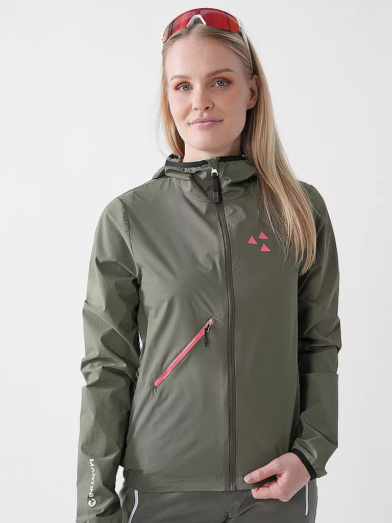 MARTINI | Giacca ibrida softshell da donna Trektech con cappuccio | Oliva