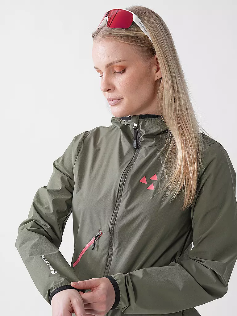 MARTINI | Giacca ibrida softshell da donna Trektech con cappuccio | Oliva