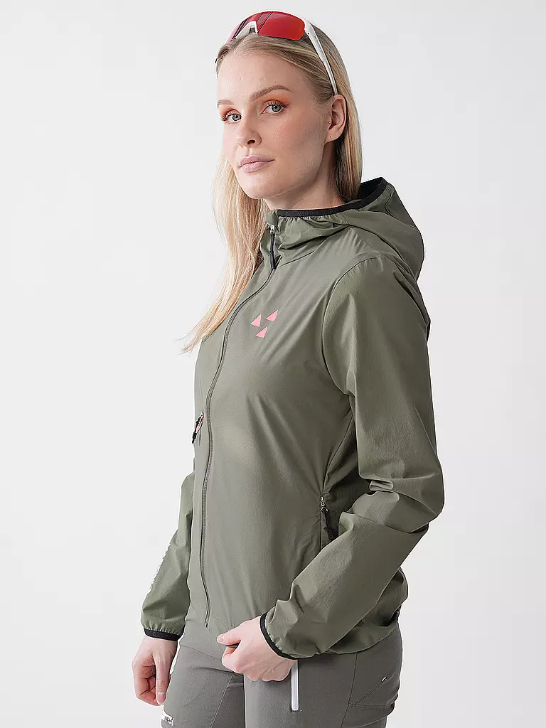 MARTINI | Giacca ibrida softshell da donna Trektech con cappuccio | Oliva