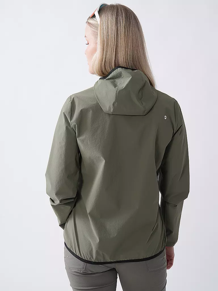 MARTINI | Giacca ibrida softshell da donna Trektech con cappuccio | Oliva