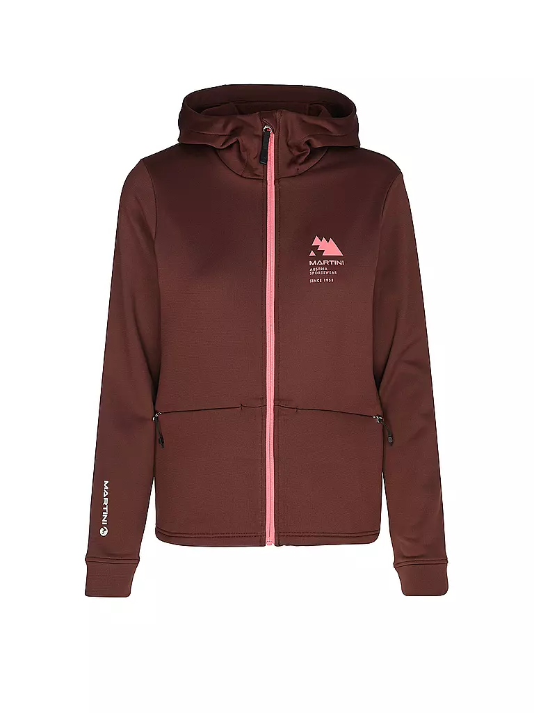MARTINI | Giacca in pile da donna Sunrise Hoodie | Rosso scuro