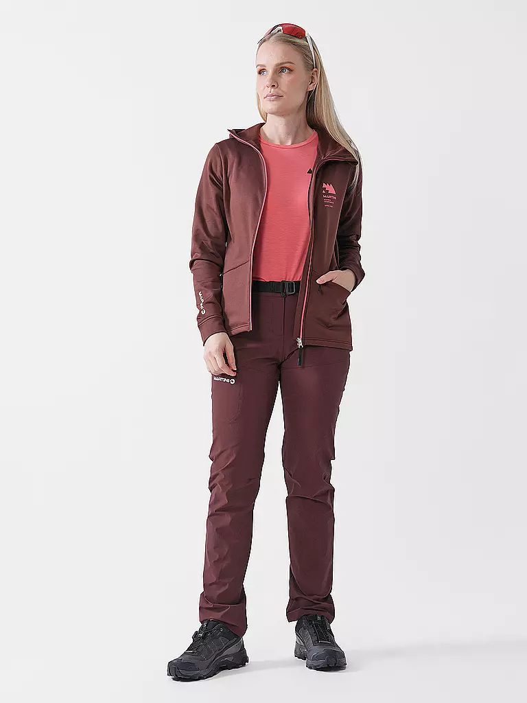MARTINI | Giacca in pile da donna Sunrise Hoodie | Rosso scuro