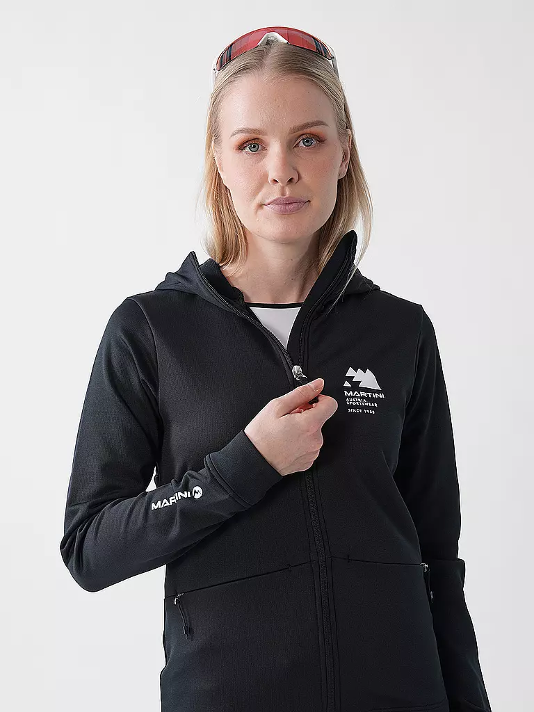 MARTINI | Giacca in pile da donna Sunrise Hoodie | Nero
