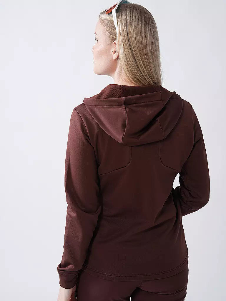 MARTINI | Giacca in pile da donna Sunrise Hoodie | Rosso scuro