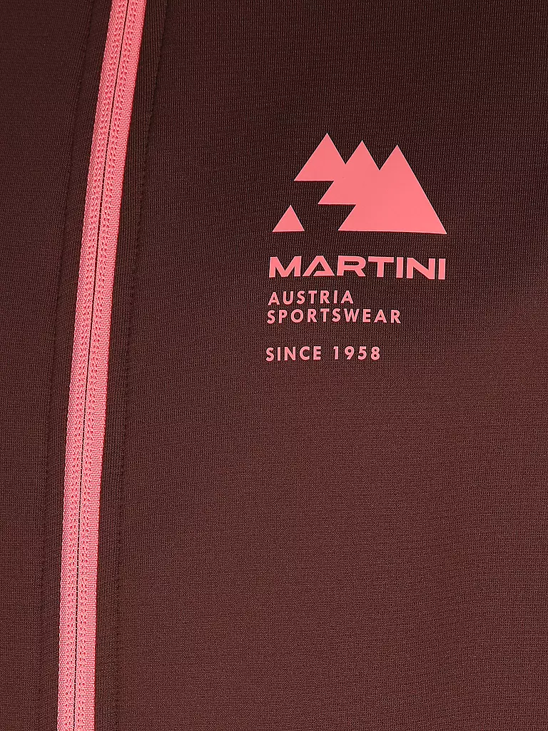 MARTINI | Giacca in pile da donna Sunrise Hoodie | Rosso scuro