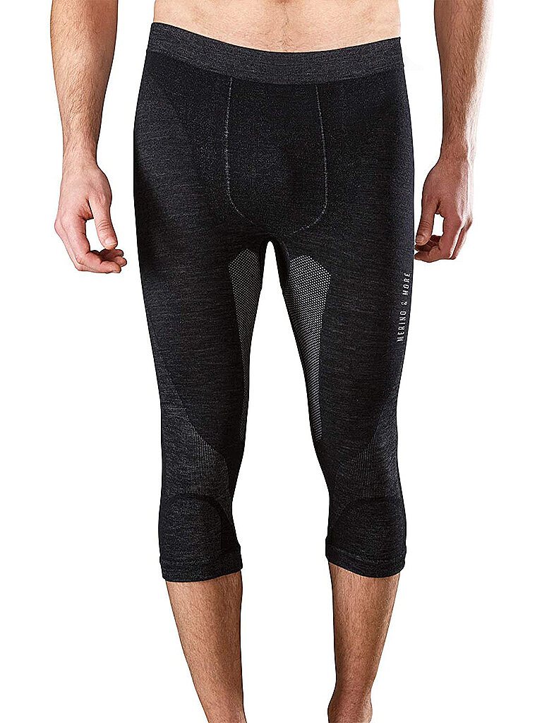 Funktionsunterhose 3/4 da uomo nero XL