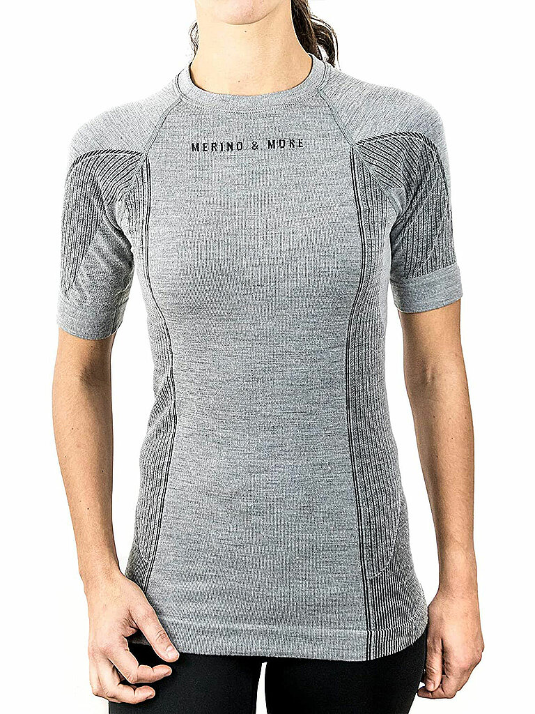 Maglietta funzionale da donna a maniche corte grigio M