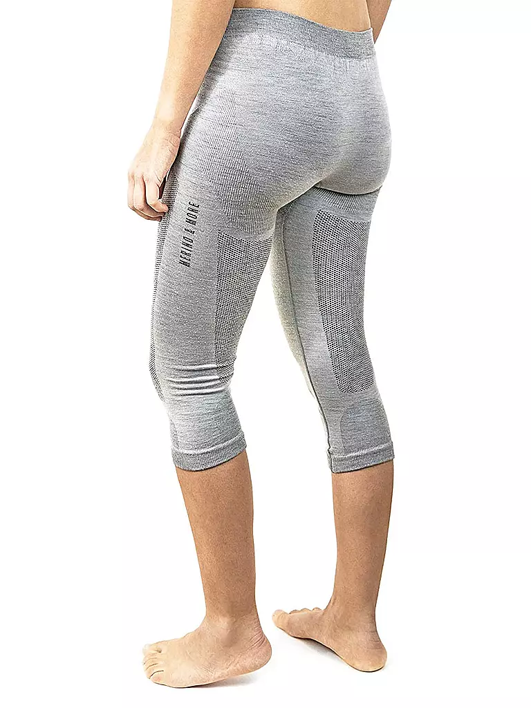 MERINO & MORE | Biancheria intima termica da donna 3/4 | Grigio