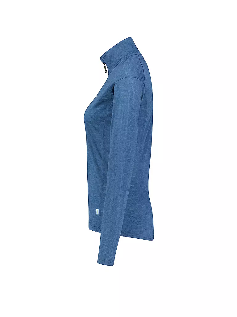 MERU |  Damen Funktions Zipshirt Vordingborg  | Blu scuro