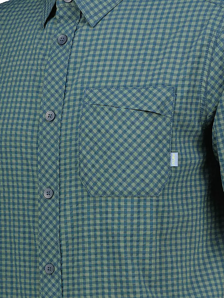 MERU |  Herren Wanderhemd Egio  | Verde scuro
