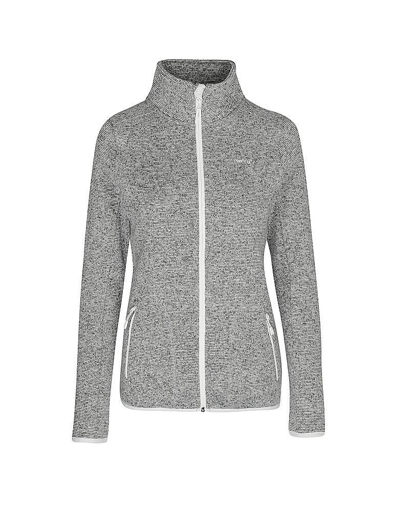 Giacca in pile da donna Bergen grigio chiaro XS