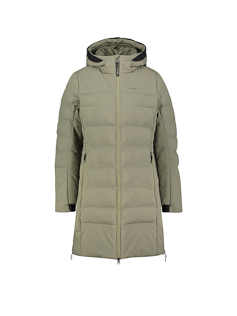 Cappotto invernale da donna Esbjerg con cappuccio verde scuro 44