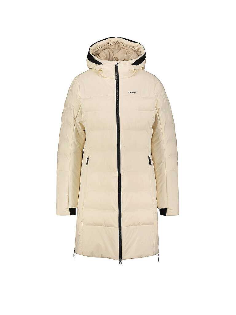 Cappotto invernale da donna Esbjerg con cappuccio beige 46