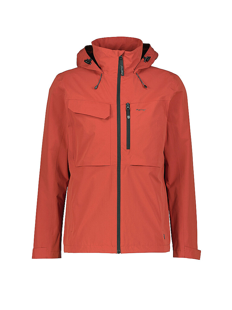 Giacca da trekking da uomo Abrantes 2L con cappuccio rosso scuro 48