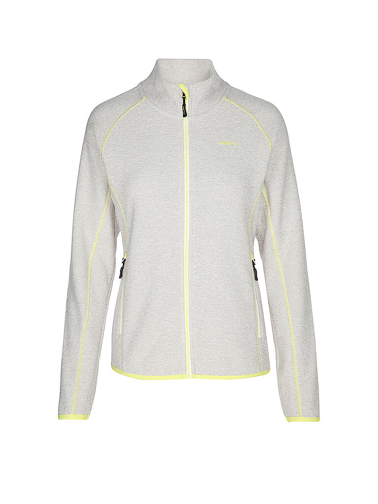 Giacca in pile da donna Horts 2.0 Melane con cappuccio crema 48