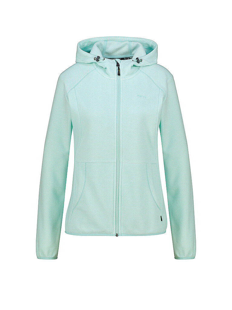 Giacca in pile da donna Lourosa Striped Hoodie azzurro 42