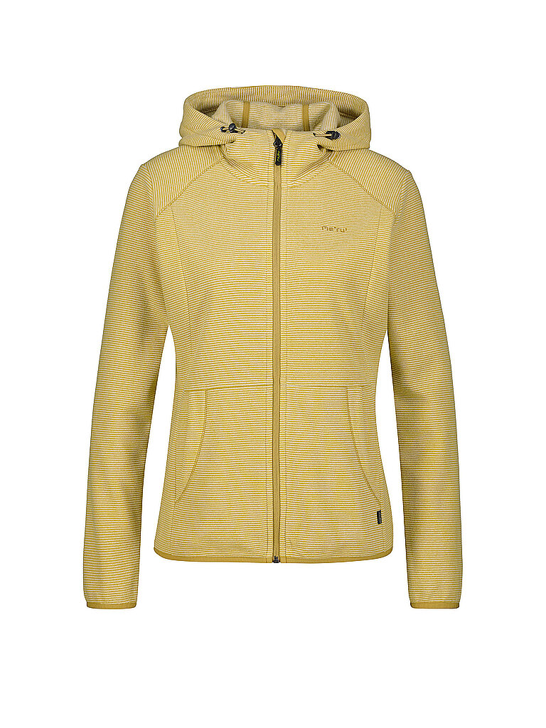 Giacca in pile da donna Lourosa Striped Hoodie oliva 48
