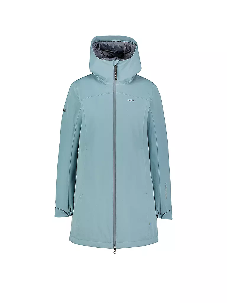 MERU | Cappotto invernale da donna Nora con cappuccio | Grigio chiaro