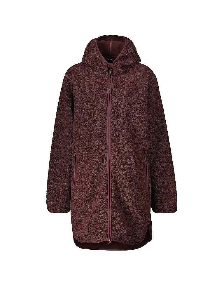 MERU | Cappotto invernale da donna Sigtuna con cappuccio in pile teddy | Rame