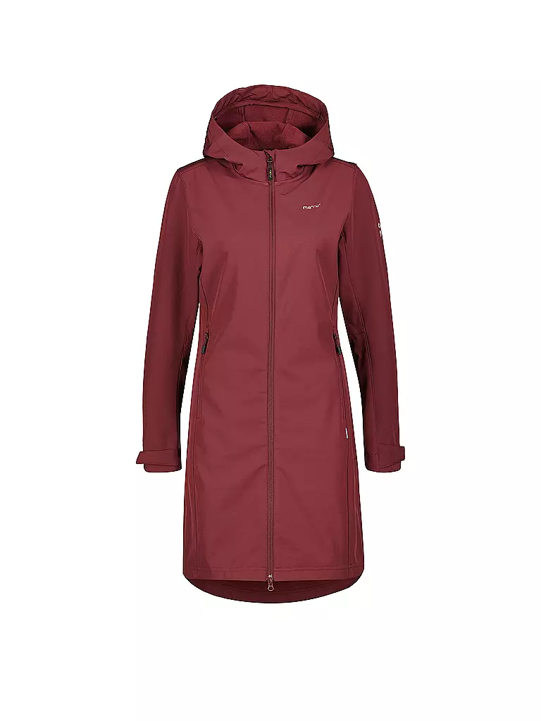MERU | Cappotto softshell invernale da donna Touloluse con cappuccio | Rosso scuro