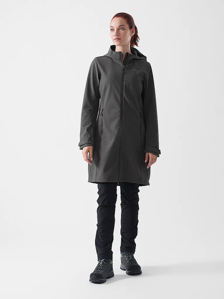 MERU | Cappotto softshell invernale da donna Touloluse con cappuccio | Grigio