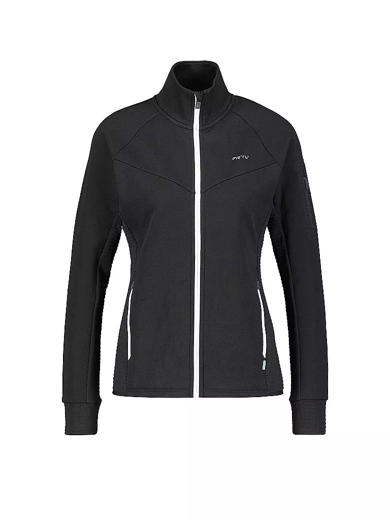 MERU | Damen Fleecejacke Kivik Waffelfleece | Nero