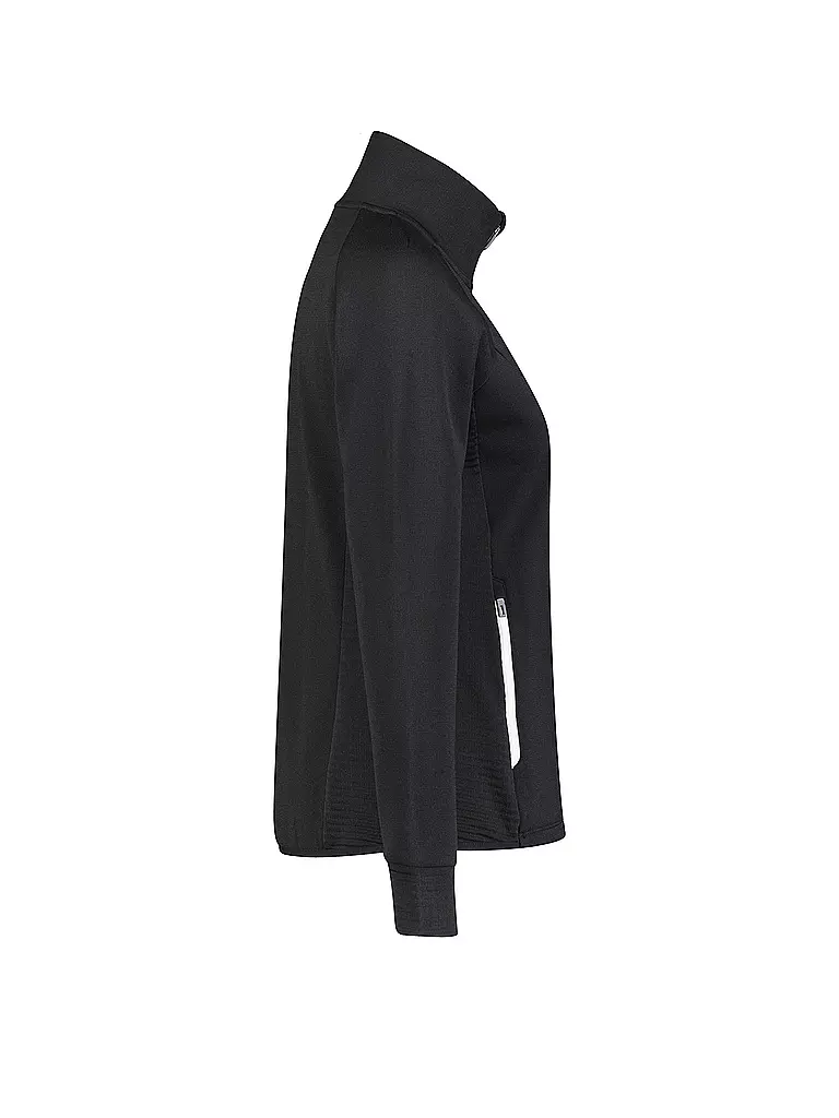 MERU | Damen Fleecejacke Kivik Waffelfleece | Nero