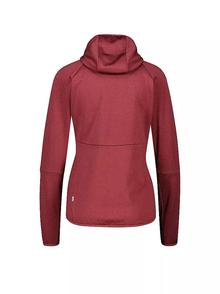 MERU | Damen Fleecejacke Motala | Rosso scuro
