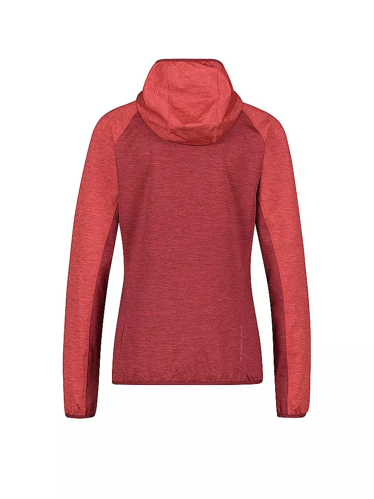 MERU | Damen Fleecejacke Tacna | Rosso scuro