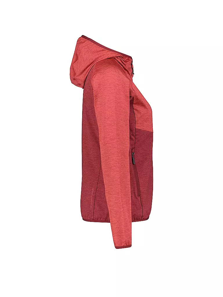 MERU | Damen Fleecejacke Tacna | Rosso scuro