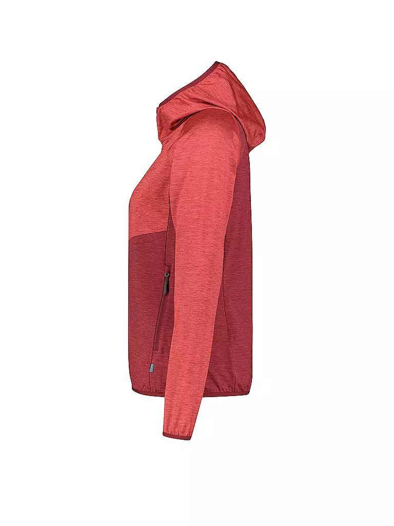 MERU | Damen Fleecejacke Tacna | Rosso scuro