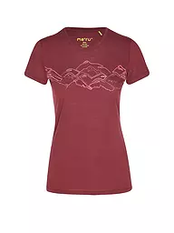 MERU | Damen Funktionsshirt Trelleborg | Rosso scuro