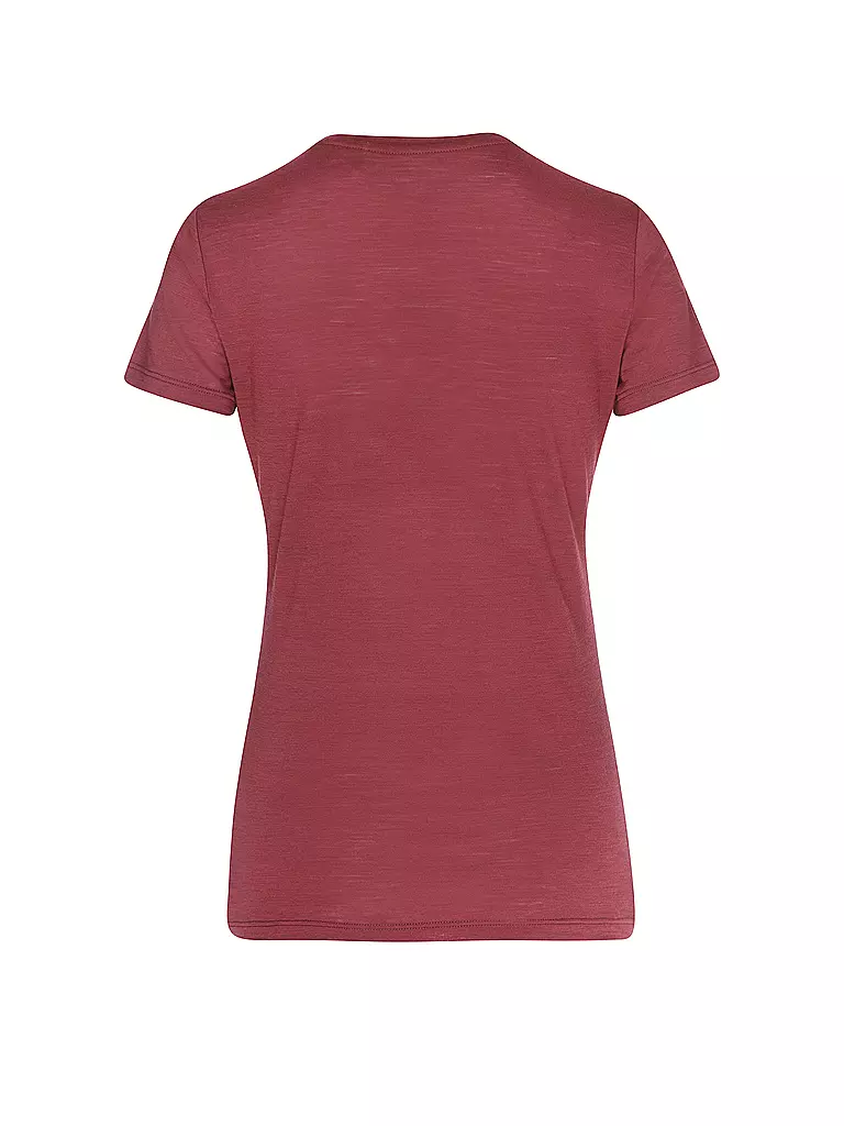 MERU | Damen Funktionsshirt Trelleborg | Rosso scuro