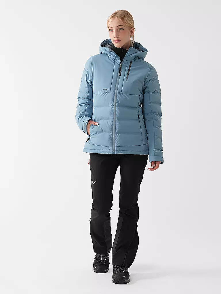 MERU | Damen Wanderjacke Gränna Hoodie | Blu chiaro