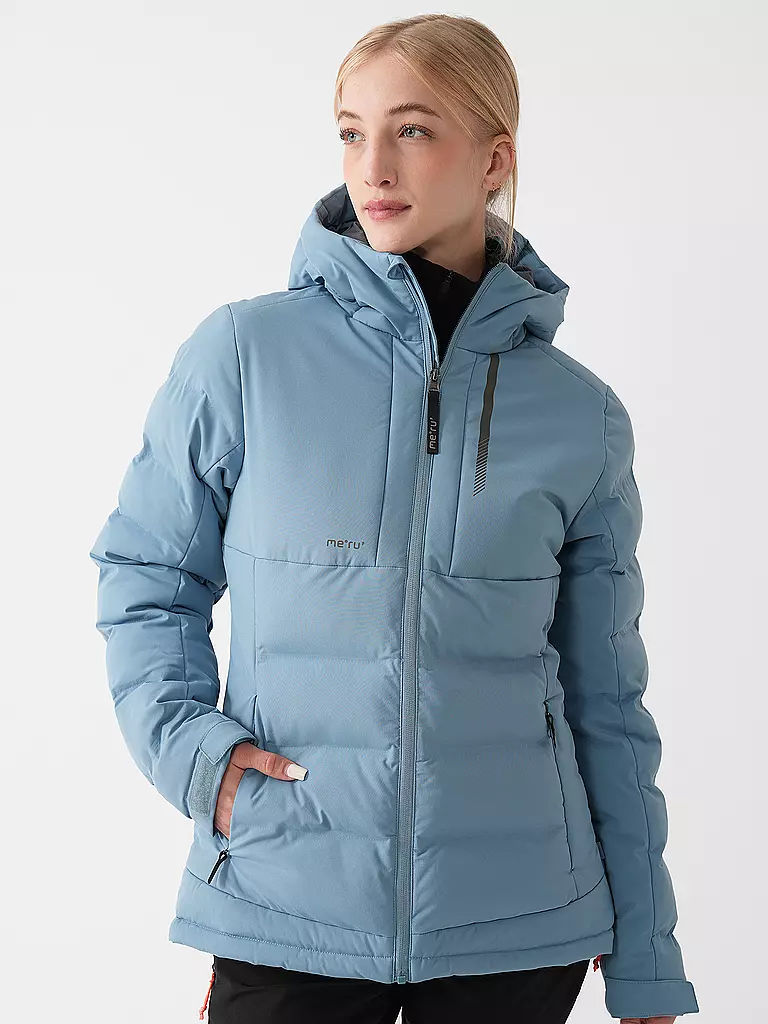 MERU | Damen Wanderjacke Gränna Hoodie | Blu chiaro