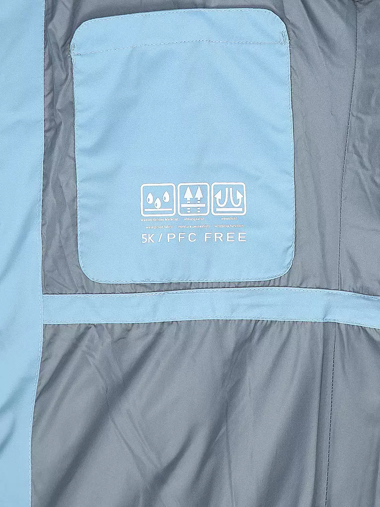 MERU | Damen Wanderjacke Gränna Hoodie | Blu chiaro