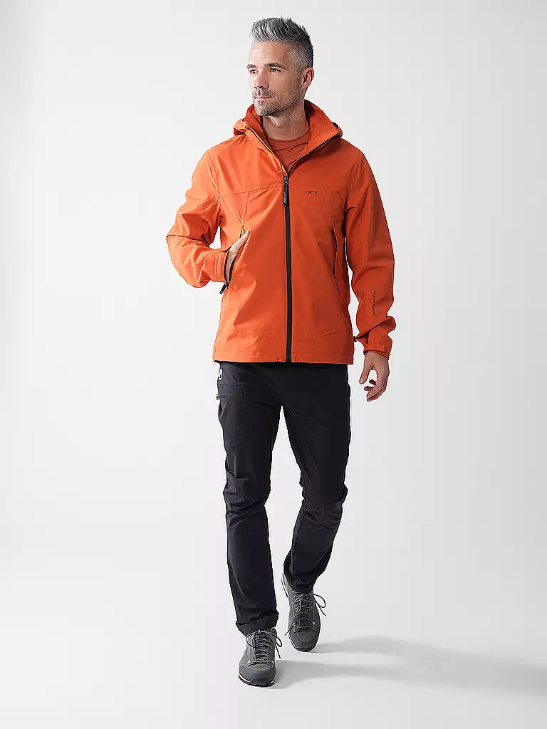 MERU | Giacca da trekking da uomo Barcelos con cappuccio | Rame