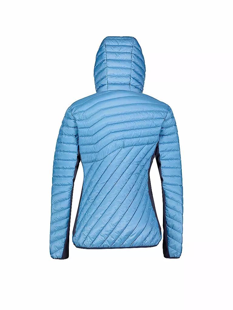 MERU | Giacca ibrida da donna Halifaxd con cappuccio | Blu chiaro